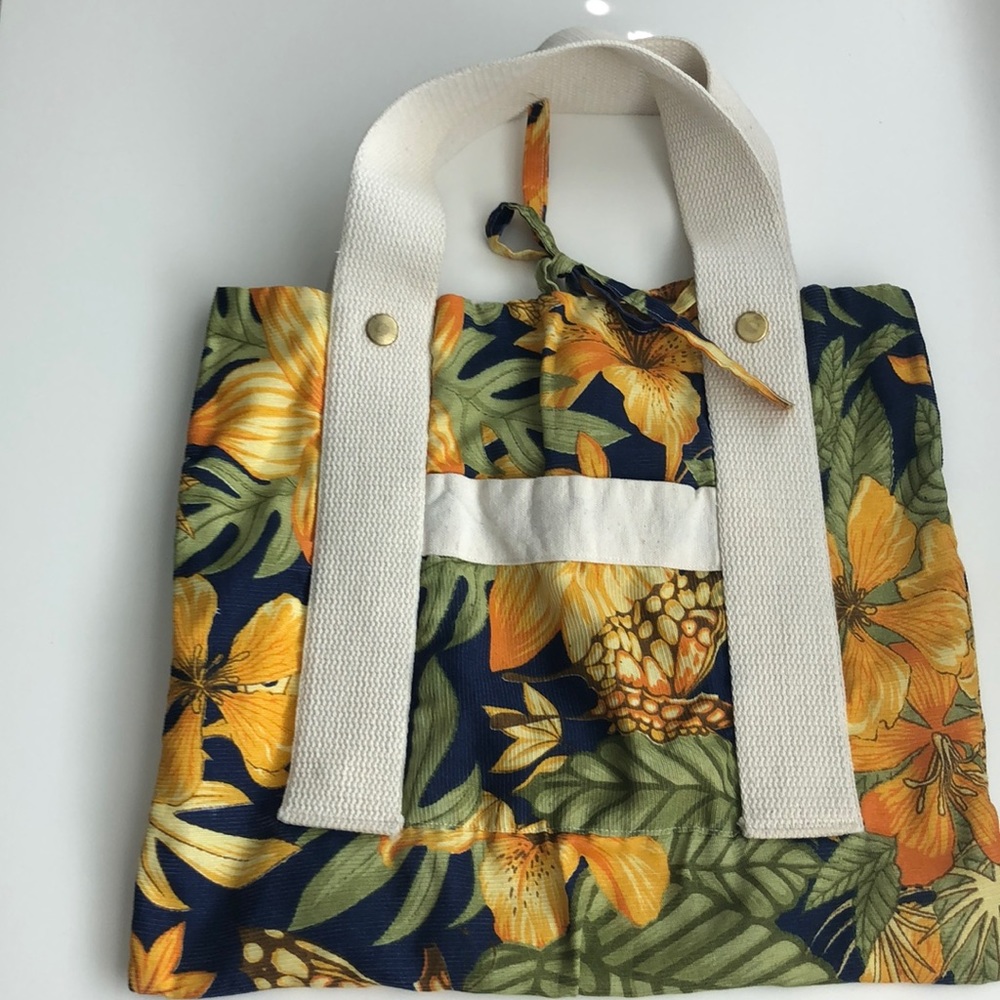 Cute tropical canvas bag